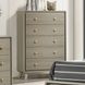 Rainier Gray Panel Bedroom Set with LED
