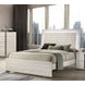 Horten White Wash Panel Bedroom Set with LED Light