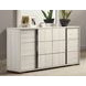 Horten White Wash Panel Bedroom Set with LED Light