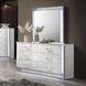 Hazeline White 6 Drawer Dresser with LED
