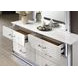 Hazeline White 6 Drawer Dresser with LED