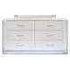 Hazeline White Panel Bedroom Set with LED