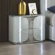 Cleburne Light Gray Panel Bedroom Set with LED