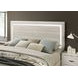 Farsund Dusty Gray King Panel Bed with LED