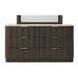 Merthyr Dark Walnut and White 6 Drawer Dresser