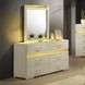 Lucida Beige 6 Drawer Dresser with LED