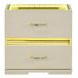 Lucida Beige Upholstered Panel Bedroom Set with LED
