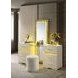 Lucida Beige Vanity Set with Stool and LED