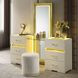 Lucida Beige Vanity Set with Stool and LED