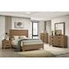 Panelli Walnut King Panel Bed