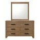Panelli Walnut 6 Drawer Dresser