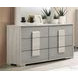 Lincolt White Wash and Stone Gray 6 Drawer Dresser