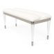 Sheridan White 54" Upholstered Bed Bench