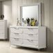 Lareina Pearl White 6 Drawer Dresser