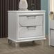 Lareina Pearl White 2 Drawer Nightstand