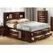 Zosimo Dark Cherry King Storage Platform Bed