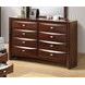 Zosimo Dark Cherry Storage Platform Bedroom Set