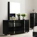 Sinistra Piano Black 6 Drawer Dresser