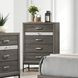 Voleta Gray Upholstered Storage Platform Bedroom Set