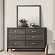 Errico Gray Rectangular Dresser Mirror