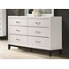 Errico White 6 Drawer Dresser