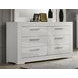 Whitby White Panel Bedroom Set with LED Light