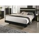 Lillestrom Black and Gold Queen Platform Bed with Underbed LED Light