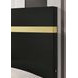 Lillestrom Black and Gold Queen Platform Bed with Underbed LED Light