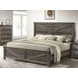 Britonale Rustic Gray King Panel Bed