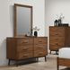 Tromso Walnut 6 Drawer Dresser