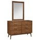 Tromso Walnut 6 Drawer Dresser