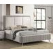 Aldridge Light Gray Upholstered Panel Bedroom Set