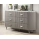Aldridge Light Gray Upholstered Panel Bedroom Set