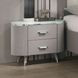 Aldridge Light Gray Upholstered Panel Bedroom Set