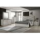 Ventnor Gray Upholstered Platform Bedroom Set with LED Light