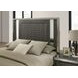Leyland Dark Gray Low Profile Bedroom Set with LED Light
