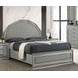 Cassiopeia Metallic Gray King Platform Bed with LED Light