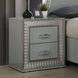 Cassiopeia Metallic Gray Panel Bedroom Set