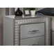 Cassiopeia Metallic Gray Panel Bedroom Set