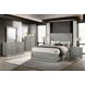 Cassiopeia Metallic Gray Panel Bedroom Set