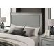 Cassiopeia Metallic Gray Panel Bedroom Set