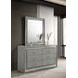 Cassiopeia Metallic Gray Rectangular Dresser Mirror