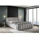 Newquay Gray Queen Upholstered Platform Bed
