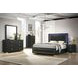 Latimer Black Low Profile Bedroom Set with LED Light