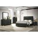 Latimer Black Low Profile Bedroom Set with LED Light