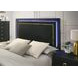 Latimer Black Low Profile Bedroom Set with LED Light