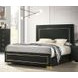 Latimer Black Low Profile Bedroom Set with LED Light