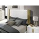 Basildon White and Gold King Poster Bed
