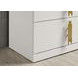 Basildon White and Gold 6 Drawer Dresser