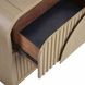 Tangentry Natural 2 Drawer Nightstand with USB Charging